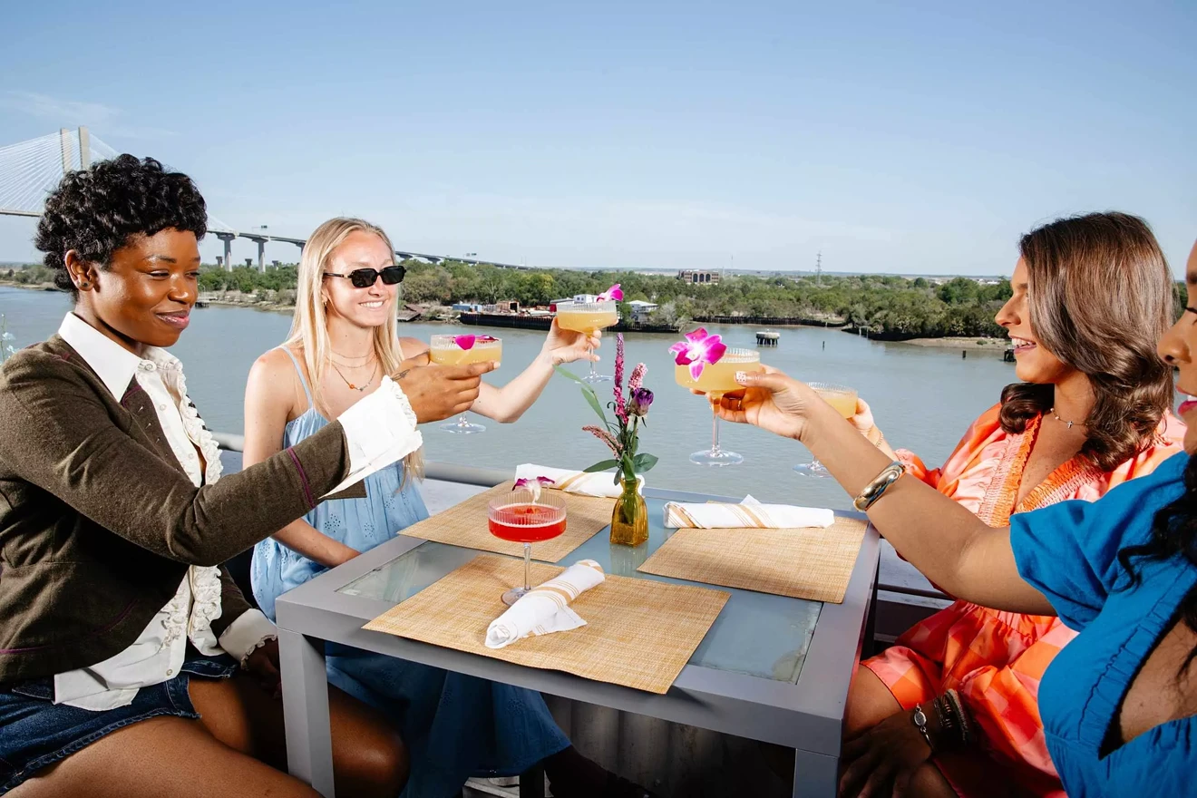 AMP'D weekend rooftop brunch at Electric Moon at Plant Riverside Disrict