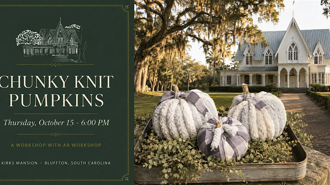 Image: Chunky Knit Pumpkins at Kirks Mansion