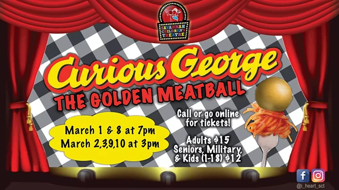 Image: Curious George and his golden meatball