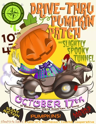 Image: Drive Thru Pumpkin Patch ( and slightly spooky tunnel) Fall Fundraiser
