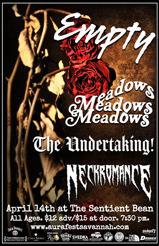 Image: Empty, Meadows, The Undertaking!, Neckromance at The Sentient Bean