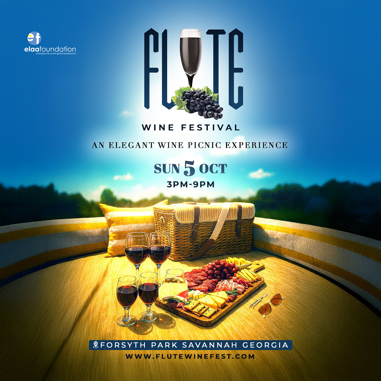 ✨ Picnic vibes, fine wine, and gourmet bites &mdash; don&rsquo;t miss FLUTE Savannah!  ???? Your basket, your experience, your memories &mdash; Forsyth Park, October 5!  ???? A festival like no other &mdash; wine, food, and friends in Savannah&rsquo;s favorite park.