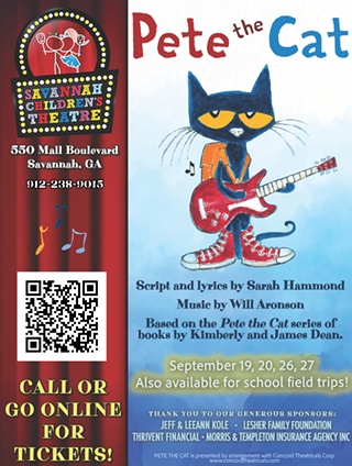 Image: Pete the Cat Live Performances at Savannah Children's Theatre