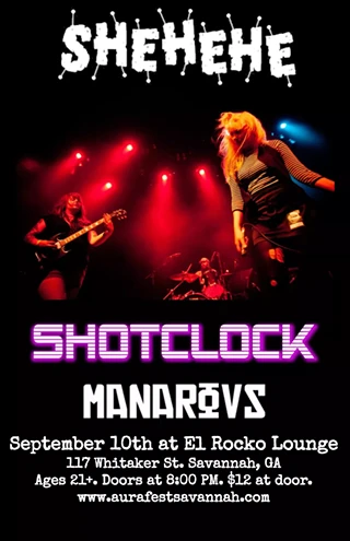 Image: SHEHEHE, ShotClock, Manarovs at El Rocko Lounge