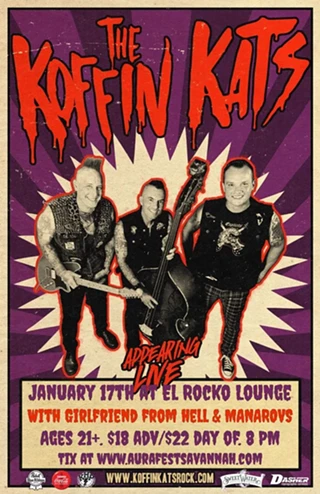 Image: The Koffin Kats, Girlfriend From Hell, Manarovs at El Rocko Lounge