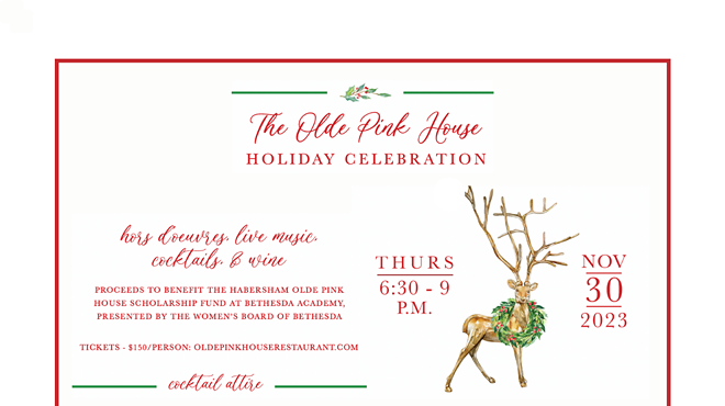 Image: The Olde Pink House Holiday Celebration